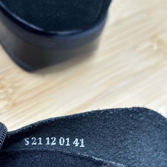 NAOT Helm Black Leather Suede Ankle Boots Dual Zip EU41 US10 Comfort Walking - Picture 11 of 13